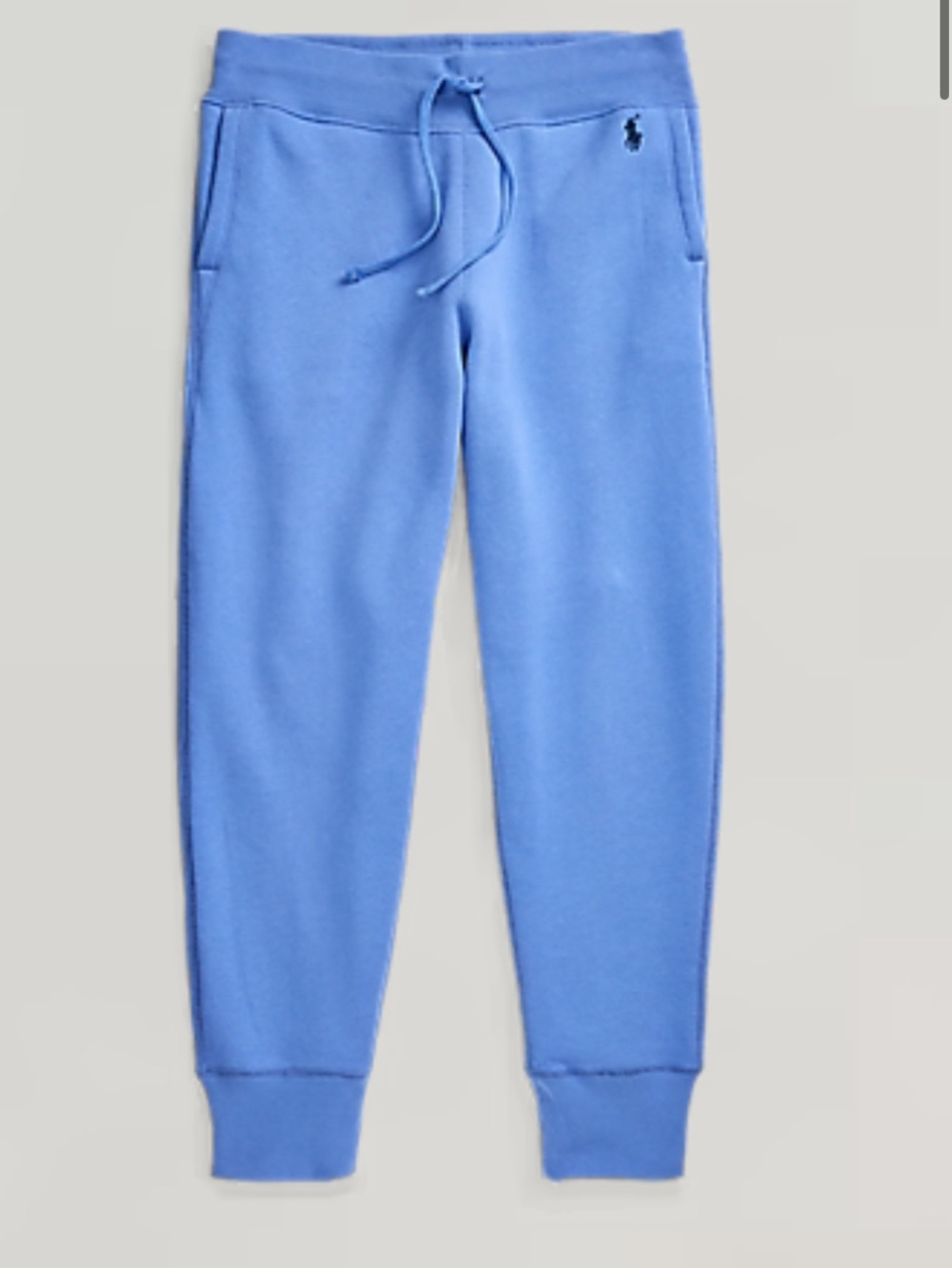Ralph Lauren White Cotton Drawstring Joggers NWT